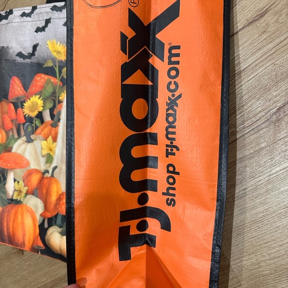 Halloween Ghost and Pumpkin Reusable Tjmaxx Tote Bag - Picture 5 of 5